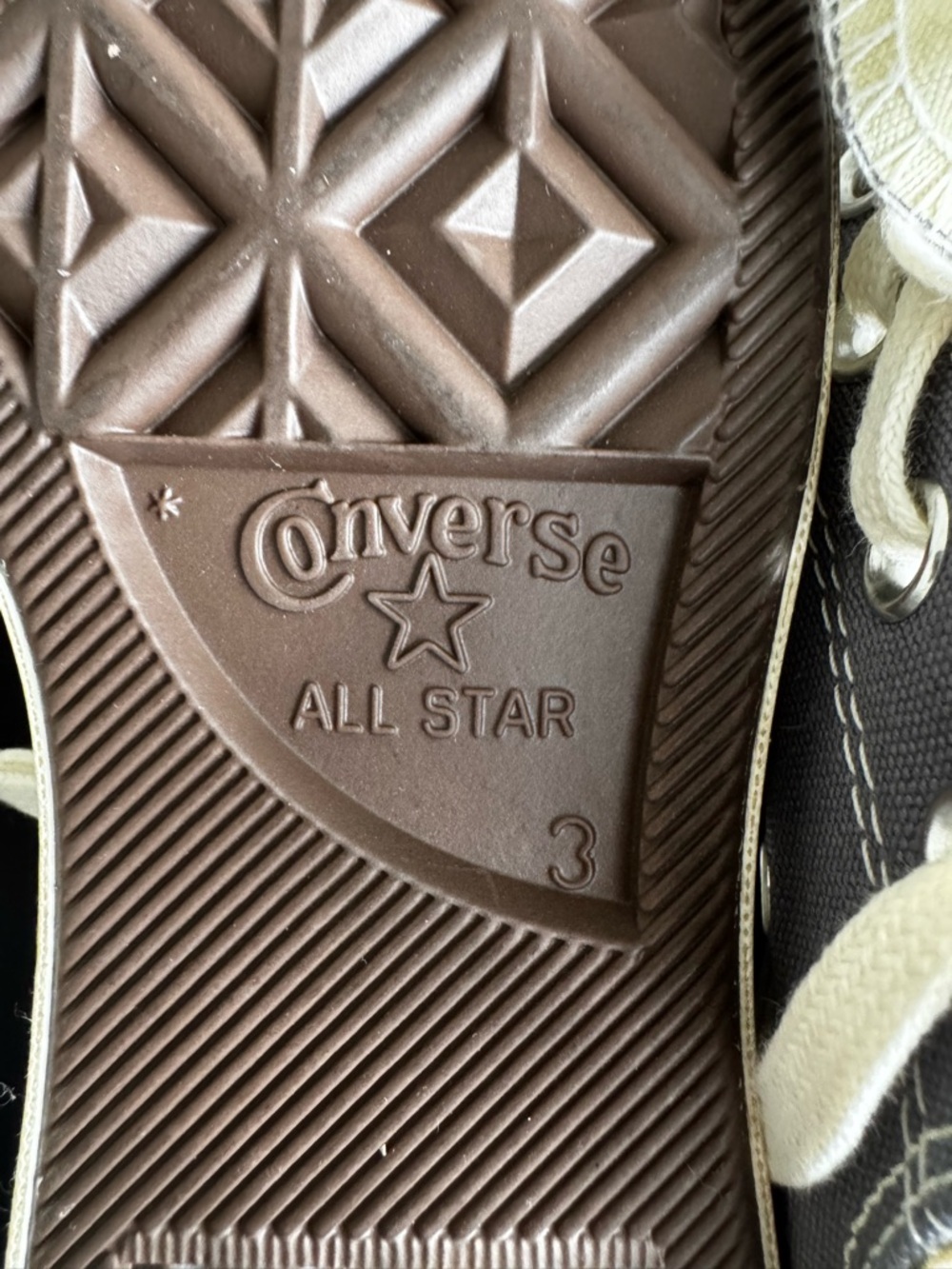 Never worn! Converse/Comme Dos Garçons Gray Sneakers with Heart Design - Picture 6 of 7